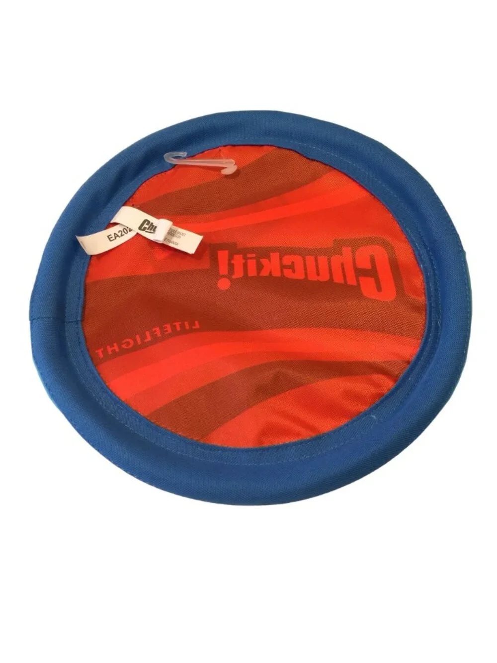 CHUCKIT! Liteflight Dog Flyer Large Flies Floats Aqua Orange Dog Toy